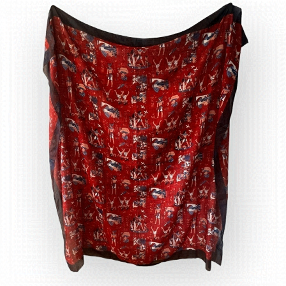 NEW soft red Egyptian scarf